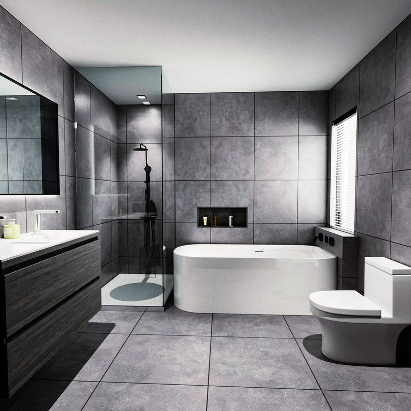 Bathroom renovation plumbing work